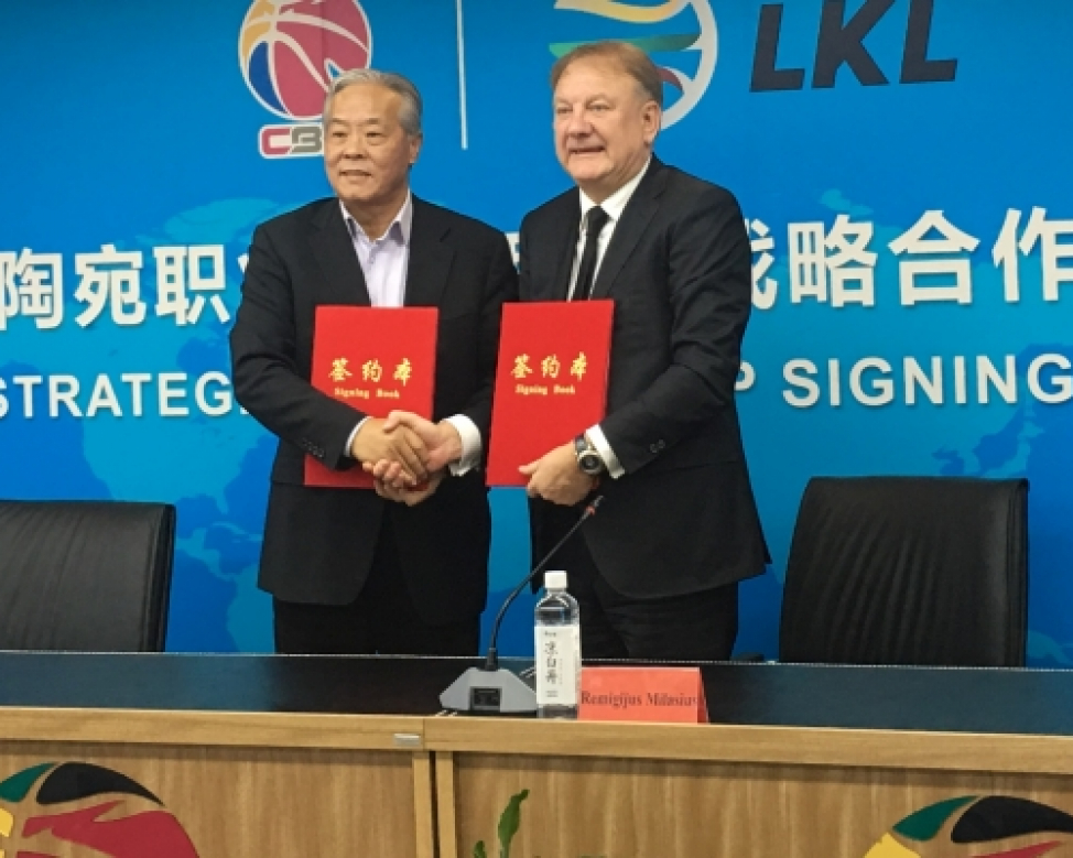 LKL signs historic partnership with Chinese Basketball Association