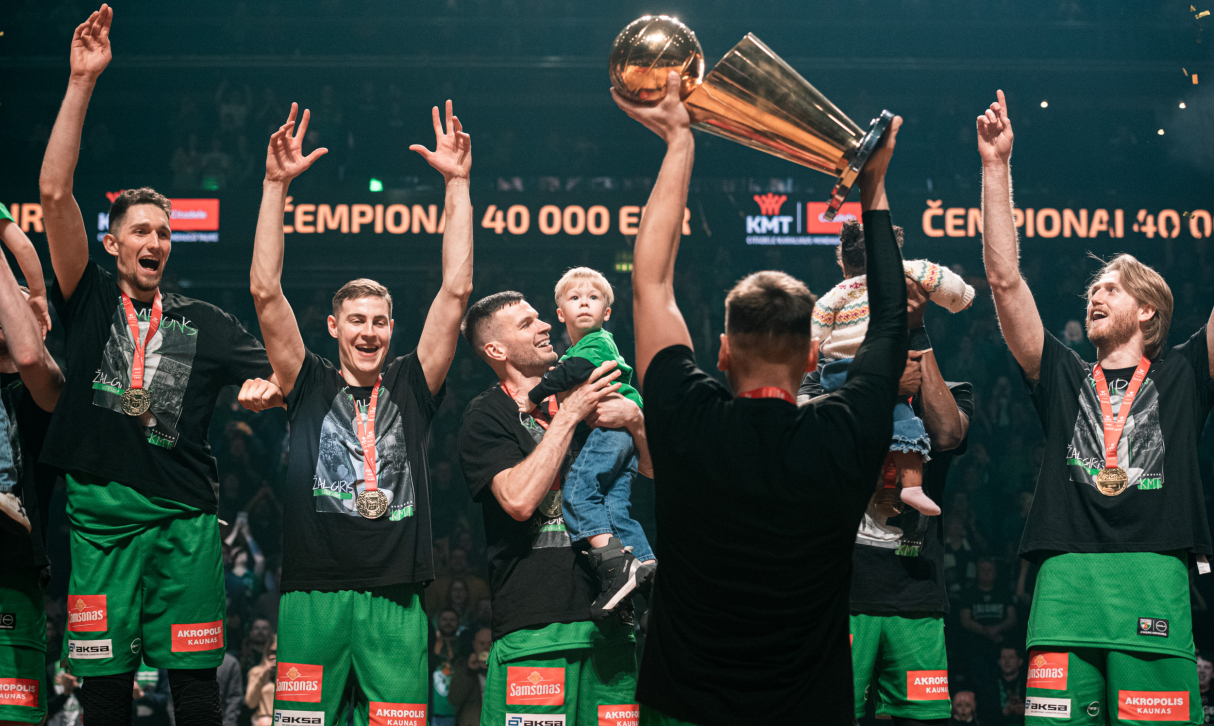 Žalgiris secures fifth consecutive Citadele KMT title with convincing victory