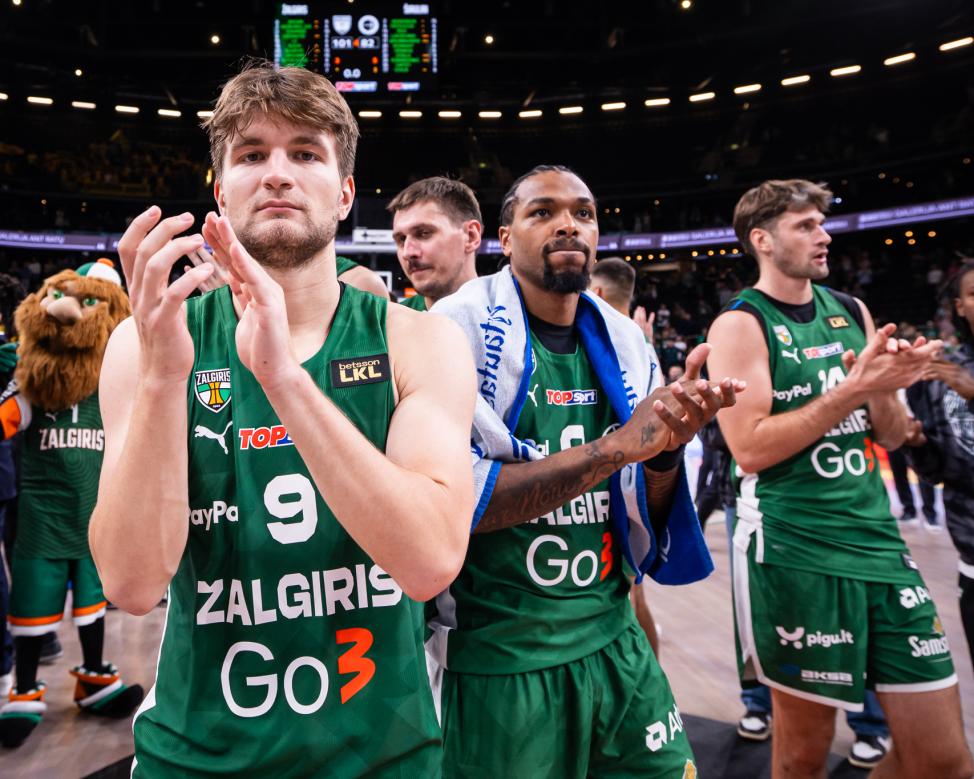 Nesustabdomas: „Žalgiris“ užfiksavo rekordinę seriją LKL, kurią remia „Betsson“