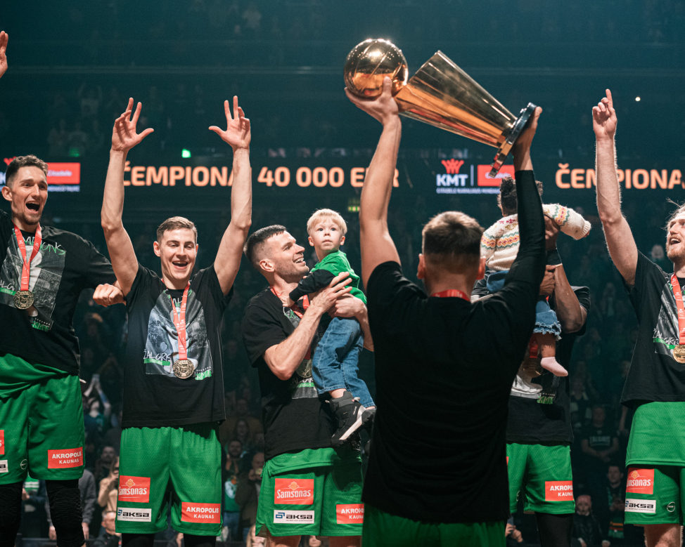 Žalgiris secures fifth consecutive Citadele KMT title with convincing victory