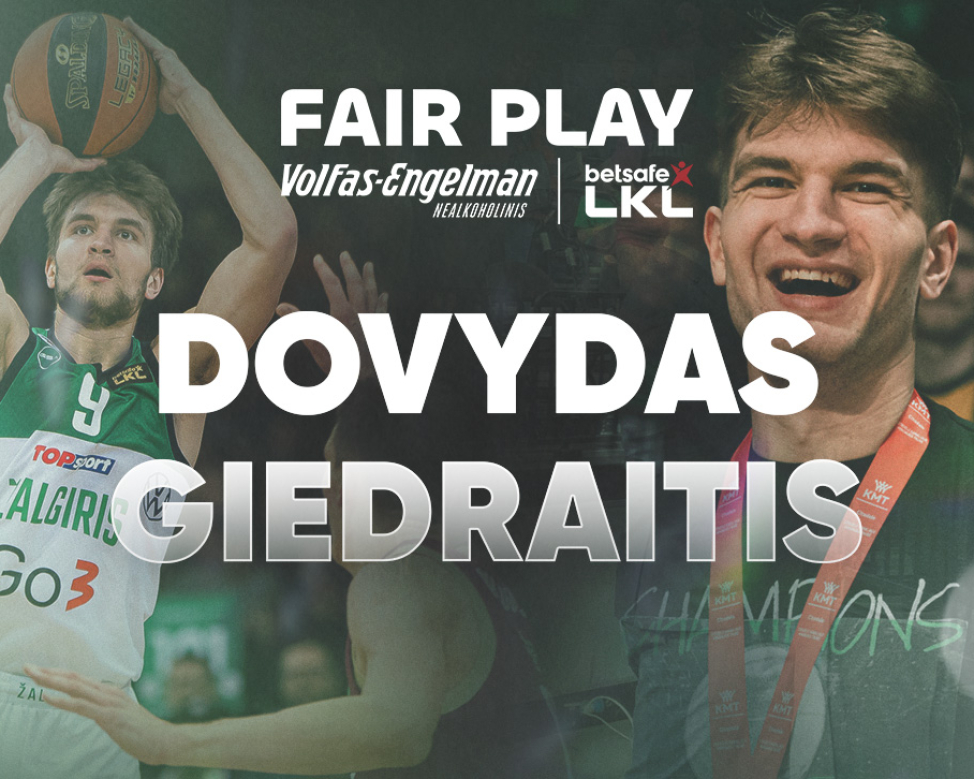 Kapitonai nusprendė: „Fair Play“ apdovanojimo ir vėl nusipelnė D. Giedraitis